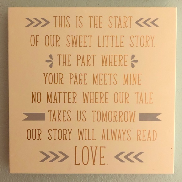 Hobby Lobby Wall Art 310 Love Story Home Decor Poshmark